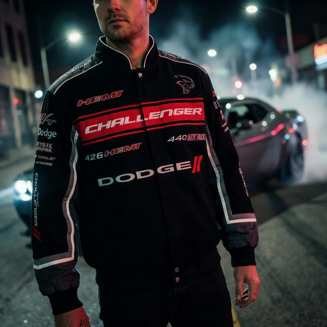 nascarjacken onlineshop - Dodge Challanger Jacke - bestickt